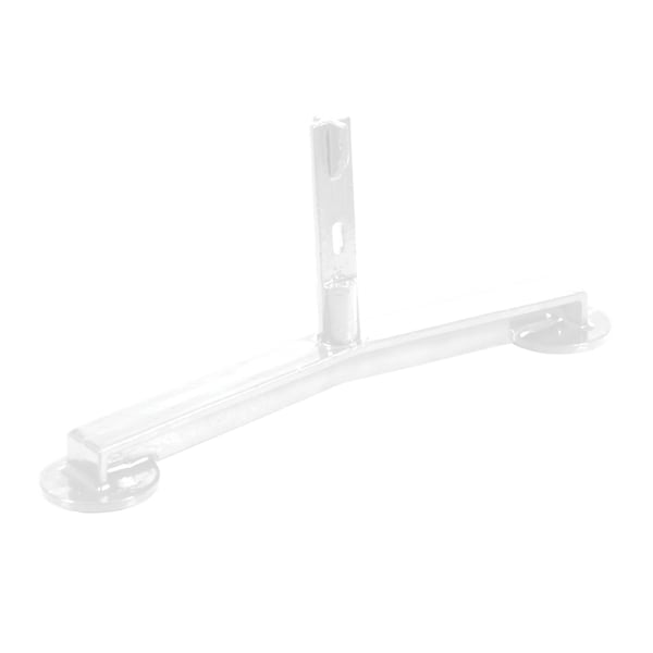 WHITE PIPE RAILING BARRICADE BASE W/FEET
